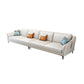 Transitional Modern Sofa with Bolster Pillows 35.43"High Tuxedo Arm Sofa, Ivory Clearhalo 'furn' 'furn_sofas' 'Furniture' 'furniture_sofas' 'Living Room Furniture' 'Sofa' 'sofas' 1200x1200_b27100b7-fecd-4b91-9b80-cafb4b1bdecf