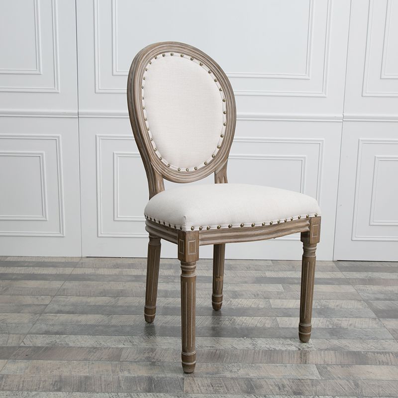 Solid Wood Country Style Dining Room Chair Matte Finish King Louis Back Side Chair Clearhalo ' kitchen&dining_furn' 'Dining Chairs' 'Dining Tables & Seating' 'dining_chair' 'furn' 'furn_dining_chair' 'Furniture' 'furniture_dining_chair' 'Kitchen & Dining Furniture' 'kitchen' 1200x1200_b27146b8-dbbb-439b-aac8-8bb590a30497
