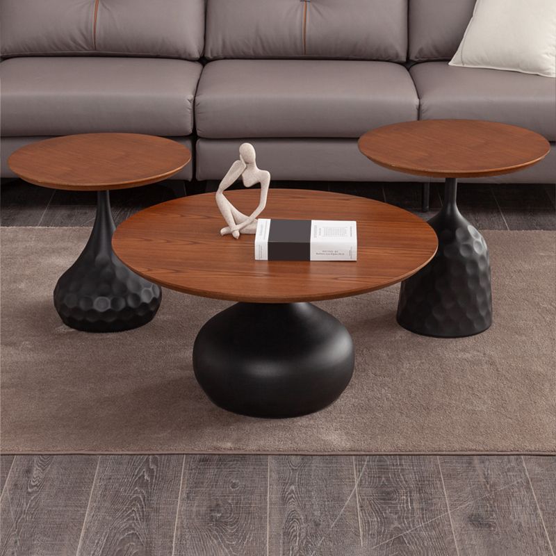 Pedestal Coffee Table Contemporary Solid Wood Coffee Cocktail Table Clearhalo 'Coffee & Accent Tables' 'Coffee Tables' 'coffee_tables' 'furn' 'furn_coffee_tables' 'Furniture' 'Living Room Furniture' 1200x1200_b27184a6-6e11-4506-ac74-da8d2b5f7b98