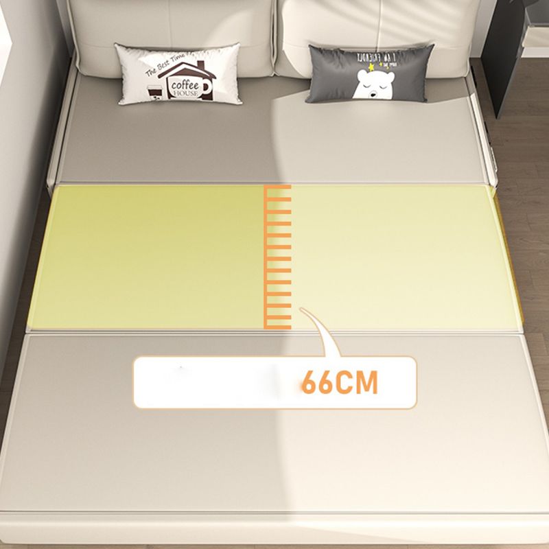 Divano scandinavo in pelle incollata di divani convertibili bianchi senza braccio