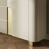 Glam Sideboard Buffet Cabinets Buffet Sideboard with 2 Doors and 3 Drawers Clearhalo 'buffet_sideboard' 'Buffets & Sideboards' 'furn' 'furn_buffet_sideboard' 'Furniture' 'Kitchen & Dining Furniture' 1200x1200_b2725d0c-40c9-481b-97dd-7bfe34cb7e04