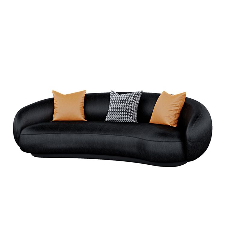 Canapé de bras en pente contemporain 28,34 pieds de haut canapé incurvé pour le salon