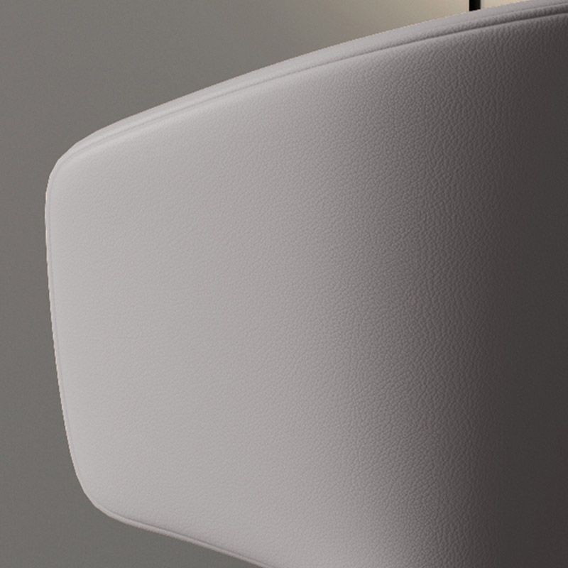 Moderne armstoel Faux Leather Solid Achter Dining Room -stoel voor binnen