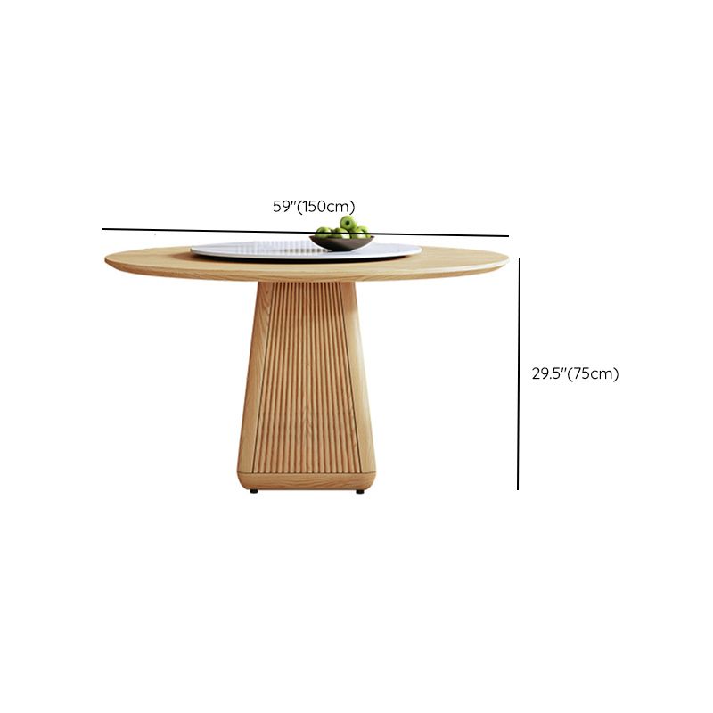 Ronde eettafel ingesteld 1/5/7/9 pc's Ash vaste houten eettafel en armstoelen