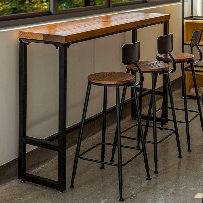 Contemporary Rectangle Bar Set 1/4/7 Pieces Solid Wood Pub Dining Set for Dining Room Clearhalo 'Bar Furniture' 'furn' 'furn_home_bar_bar_sets' 'Furniture' 'Home Bars & Bar Sets' 'home_bar_bar_sets' 'Kitchen & Dining Furniture' 1200x1200_b279bc67-3d5a-417f-80b9-c64f992197a2