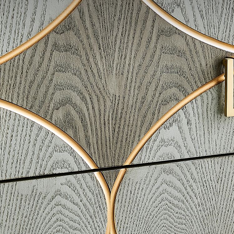 Metalen benen van de bovenste borst metalen borstladen met laden voor slaapkamer