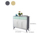 39.37" Tall Gold/Gray Accent Cabinet Rubberwood Cabinet with Drawers Clearhalo 'Cabinets & Chests' 'cabinets_chests' 'furn' 'furn_cabinets_chests' 'Furniture' 'Living Room Furniture' 1200x1200_b27cc92a-e994-4370-b77b-6c77aa831e73