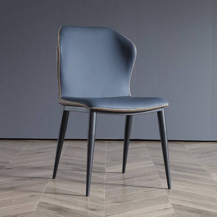 Home Industrial Side Chair Wingback Metal Upholstered Dining Room Chair Clearhalo ' kitchen&dining_furn' 'Dining Chairs' 'Dining Tables & Seating' 'dining_chair' 'furn' 'furn_dining_chair' 'Furniture' 'furniture_dining_chair' 'Kitchen & Dining Furniture' 'kitchen' 1200x1200_b27d99c1-e639-4f40-8c95-a49c4a881639