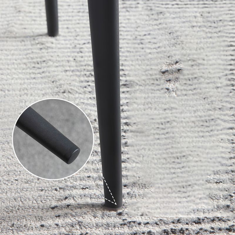 Contemporary Faux Leather Dining Chair Wingback Parsons Chair for Home Use