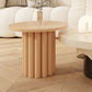 Contemporary Coffee Table Wooden Pedestal Round Coffee Cocktail Table Clearhalo 'Coffee & Accent Tables' 'Coffee Tables' 'coffee_tables' 'furn' 'furn_coffee_tables' 'Furniture' 'Living Room Furniture' 1200x1200_b27df457-173c-4bf7-9e4f-3edfe48b8fd0