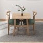 Square Dining Table Modern Plastic Tabletop with Metal Trestle Base Clearhalo 'Dining Tables & Seating' 'Dining Tables' 'dining_table' 'furn' 'furn_dining_table' 'Furniture' 'Kitchen & Dining Furniture' 1200x1200_b27e9d7e-811b-4a58-848e-858092c251d8