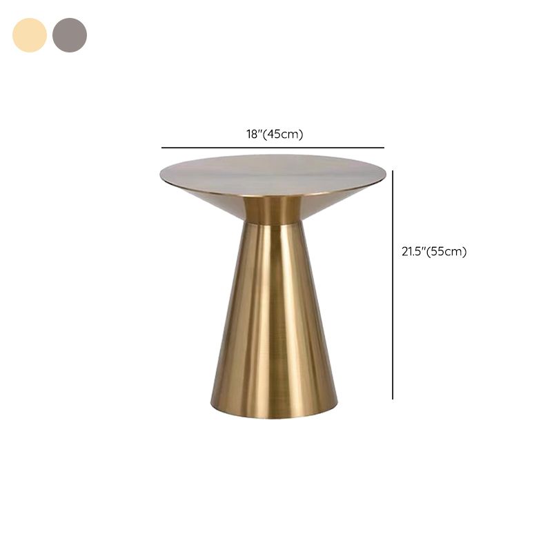 Mid-Century Side Table Metal Round Pedestal Living Room End Table Clearhalo 'Coffee & Accent Tables' 'End & Side Tables' 'end_side_tables' 'furn' 'furn_end_side_tables' 'Furniture' 'Living Room Furniture' 1200x1200_b28023da-c5dc-43d4-8645-375c255d2e6d