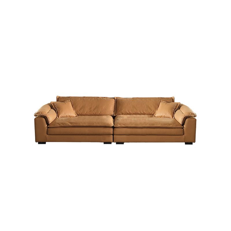 Faux Leather Modern Cushions Sofa 30.7" H Pillow Top Arm Sofa & Chaise Clearhalo 'furn' 'furn_sectionals' 'Furniture' 'furniture_sectionals' 'Living Room Furniture' 'Sectionals' 1200x1200_b282ce07-f4b2-428c-b149-fa5e2a596427