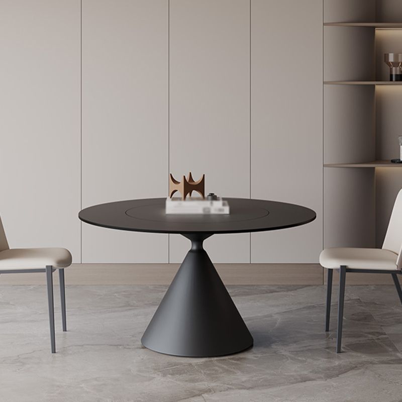 Sintered Stone Home Dining Table Modern Round Dining Room Table Clearhalo 'Dining Tables & Seating' 'Dining Tables' 'dining_table' 'furn' 'furn_dining_table' 'Furniture' 'Kitchen & Dining Furniture' 1200x1200_b28341ef-4c51-454e-8d3f-b4f8d1f6d2e1