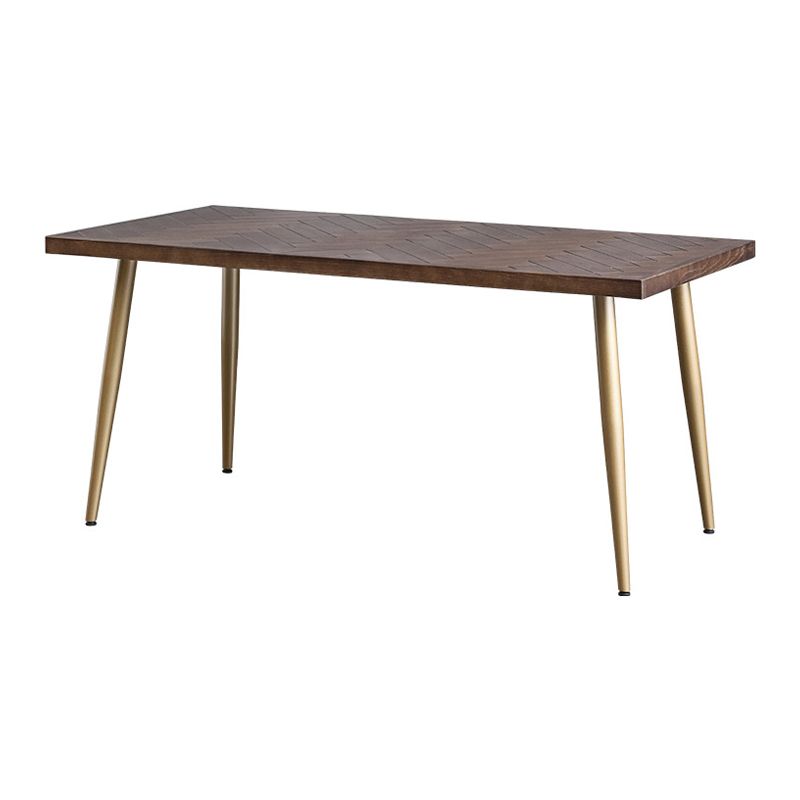 Rectangle Dining Side Table Traditional Luxury Solid Wood Dinner Table with 4 Legs Clearhalo 'Dining Tables & Seating' 'Dining Tables' 'dining_table' 'furn' 'furn_dining_table' 'Furniture' 'furniture_dining_table' 'Kitchen & Dining Furniture' 'kitchen' 'kitchen_dining_table' 1200x1200_b284304f-3b4c-4790-8acc-af3f3e92e047
