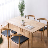 Rectangle Wooden Dining Table in Nature Modern Ash Wood Table with 4 Legs Clearhalo ' dining_table' 'Dining Tables & Seating' 'Dining Tables' 'furn' 'furn_dining_table' 'Furniture' 'furniture_dining_table' 'Kitchen & Dining Furniture' 'kitchen&dining_furn' 'kitchen' 'kitchen_dining_table' 1200x1200_b284bc8e-c896-4335-bba9-7ee9cc1ad23a