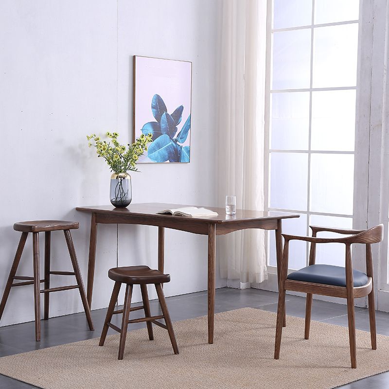Modern Dining Rectangle Table Wooden Table with Wood Legs for Home Clearhalo 'Dining Tables & Seating' 'Dining Tables' 'dining_table' 'furn' 'furn_dining_table' 'Furniture' 'Kitchen & Dining Furniture' 1200x1200_b2857724-a656-4d9f-8fb0-49a1dd613ec4
