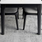 Mesa de comedor con base de madera maciza, mesa de comedor moderna rectangular para comedor