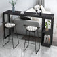 Rectangle Bar Dining Table Contemporary Bar Dining Table with Sled Base Clearhalo 'Bar Furniture' 'Bar Tables' 'bar_tables' 'Furniture' 'furniture_bar_tables' 'Kitchen & Dining Furniture' 1200x1200_b2871dc6-01e0-4eb8-9b93-76c4ae81c293