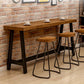 Industrial Dining Table Wooden Bar Counter Table for Kitchen Clearhalo 'Bar Furniture' 'Bar Tables' 'bar_tables' 'furn' 'furn_bar_tables' 'Furniture' 'furniture_bar_tables' 'Kitchen & Dining Furniture' 1200x1200_b2893c56-f8d8-4f8e-a211-001b2d73a5ac