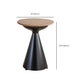 Round Solid Wood Top Coffee Table Iron Pedestal Cocktail Table Clearhalo 'Coffee & Accent Tables' 'Coffee Tables' 'coffee_tables' 'furn' 'furn_coffee_tables' 'Furniture' 'Living Room Furniture' 1200x1200_b289a1e3-8b08-4808-b7ba-cbc4b0b75486