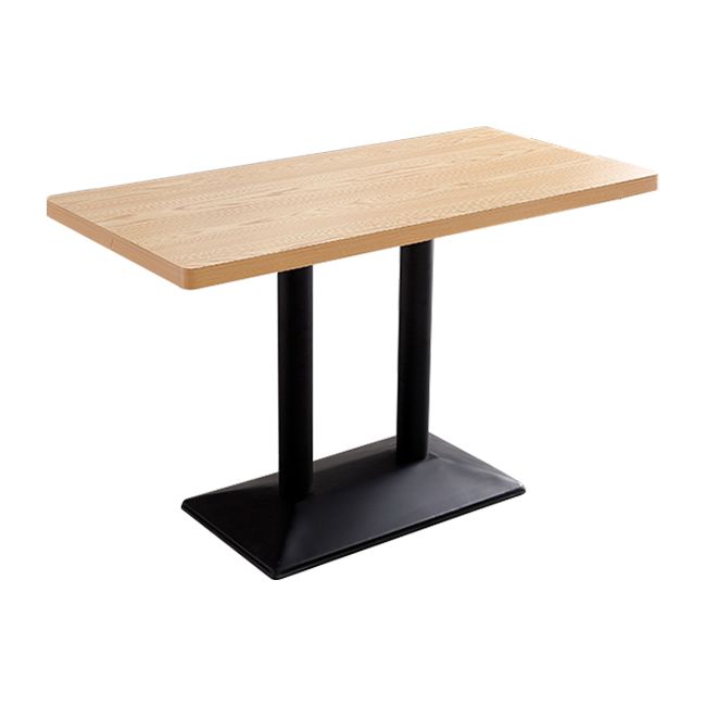 Industrial Style Dining Table Wood Dining Table with Metal Base for Dinning Room Clearhalo ' dining_table' 'Dining Tables & Seating' 'Dining Tables' 'furn' 'furn_dining_table' 'Furniture' 'furniture_dining_table' 'Kitchen & Dining Furniture' 'kitchen&dining_furn' 'kitchen' 'kitchen_dining_table' 1200x1200_b289c098-bdd5-4a30-8849-4de910020d52
