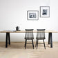 Rectangle Double Pedestal Glam Dining Table Solid Wood Fixed Table Clearhalo ' dining_table' 'Dining Tables & Seating' 'Dining Tables' 'furn' 'furn_dining_table' 'Furniture' 'furniture_dining_table' 'Kitchen & Dining Furniture' 'kitchen&dining_furn' 'kitchen' 'kitchen_dining_table' 1200x1200_b28a805e-3468-47e7-849f-875a22edc3d8