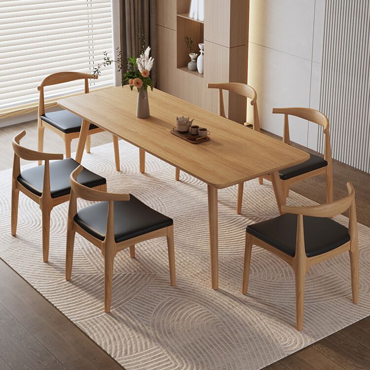 Mesa de comedor de madera rectangular industrial 1/3/5/6/7 piezas de comedor para comedor