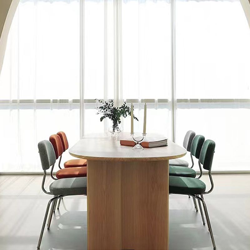 Modern massief hout ovaal Office Desk Home 29,5 inch High Writing Desk