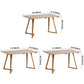 Contemporary Rectangle Dining Table Oak Solid Wood Table with Double Pedestal Clearhalo ' dining_table' 'Dining Tables & Seating' 'Dining Tables' 'furn' 'furn_dining_table' 'Furniture' 'furniture_dining_table' 'Kitchen & Dining Furniture' 'kitchen&dining_furn' 'kitchen' 'kitchen_dining_table' 1200x1200_b28eb68d-e9aa-4e48-8ea1-fffb2bf6564a