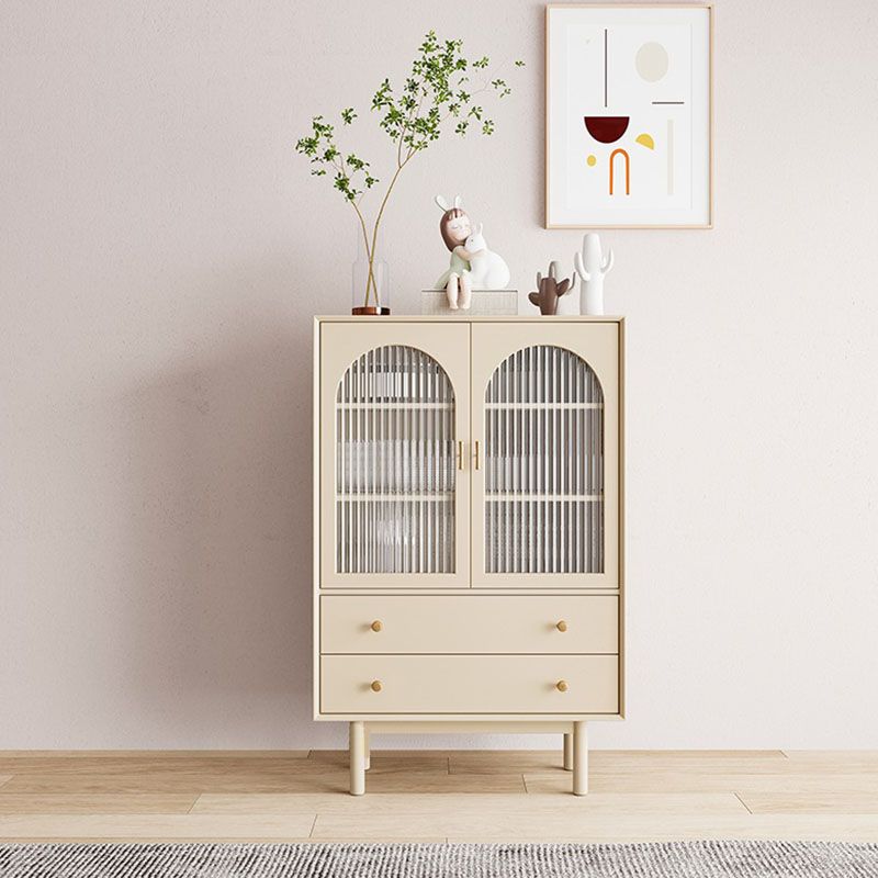 Moderno mobile in legno in legno porte in vetro armadio di stoccaggio con porte per soggiorno