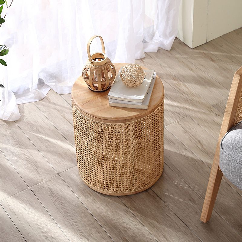 15" Wide Contemporary Corner Table Wood Round Storage Accent Side Table Clearhalo 'Coffee & Accent Tables' 'End & Side Tables' 'end_side_tables' 'furn' 'furn_end_side_tables' 'Furniture' 'Living Room Furniture' 1200x1200_b2933a86-8c51-4144-a4dd-63f5c8b99d29