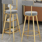 Modern Style Bar Table Set 1/3 Pieces Stone Bar table with Upholstered Stools Clearhalo 'Bar Furniture' 'furn' 'furn_home_bar_bar_sets' 'Furniture' 'Home Bars & Bar Sets' 'home_bar_bar_sets' 'Kitchen & Dining Furniture' 1200x1200_b2943225-a31d-4b33-97d4-a5f71f59cfd4