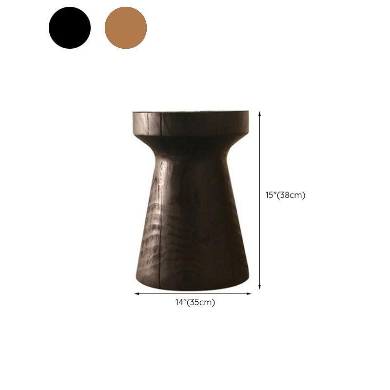 Scandinavian Round Solid Wood Top Side Table Pedestal End Table,16.5-inch Clearhalo 'Coffee & Accent Tables' 'End & Side Tables' 'end_side_tables' 'furn' 'furn_end_side_tables' 'Furniture' 'Living Room Furniture' 1200x1200_b2962ced-a689-4d8a-8c24-2ed90ad40c7a