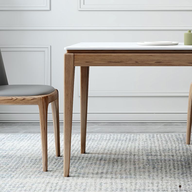 Collezione sala da pranzo in stile Midcentury Collezione Stone 4 gambe Tavolo da pranzo