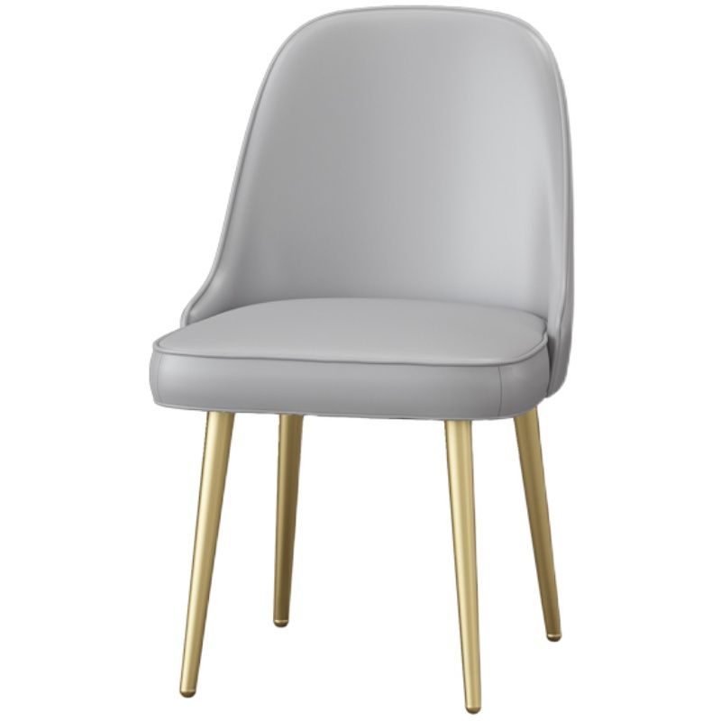 Nordic Metal Dining Room Armless Chairs Upholstered Linen Fabric Chairs for Restaurant Clearhalo ' kitchen&dining_furn' 'Dining Chairs' 'Dining Tables & Seating' 'dining_chair' 'furn' 'furn_dining_chair' 'Furniture' 'furniture_dining_chair' 'Kitchen & Dining Furniture' 'kitchen' 1200x1200_b2967a23-c820-4558-936c-de64088203f6