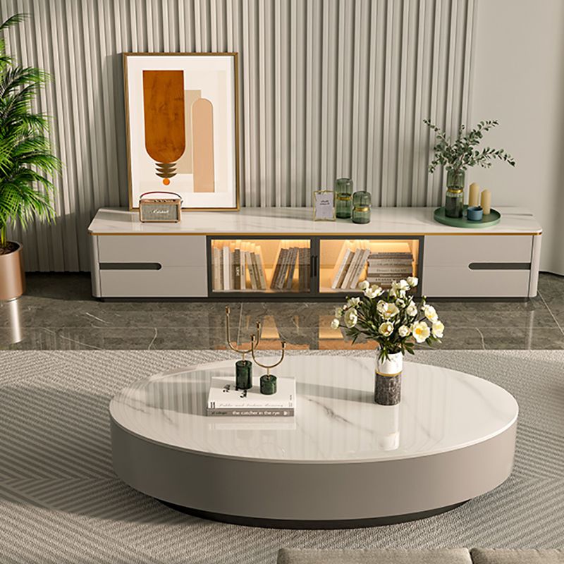 Glam Pedestal Coffee Cocktail Table Frame Slate Coffee Table for Home Clearhalo 'Coffee & Accent Tables' 'Coffee Tables' 'coffee_tables' 'furn' 'furn_coffee_tables' 'Furniture' 'Living Room Furniture' 1200x1200_b29719a6-6a6f-4856-8f91-aa3ba4d33a3d