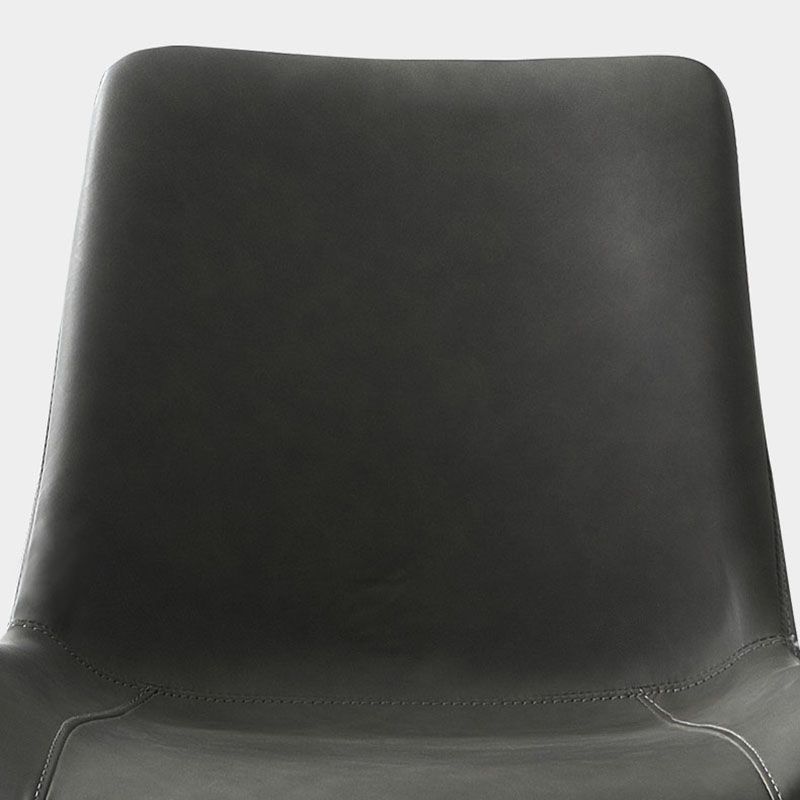 キッチンフェイクレザーダイニングチェア用の工業スタイルのソリッドバックチェア