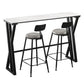 White Modern Style Rectangle Bar Table in Faux Marble and Metal Table Kitchen Bar Table Clearhalo 'Bar Furniture' 'Bar Tables' 'bar_tables' 'furn' 'furn_bar_tables' 'Furniture' 'furniture_bar_tables' 'Kitchen & Dining Furniture' 1200x1200_b297ea2a-6544-4ba6-907e-48e1060f8cd2