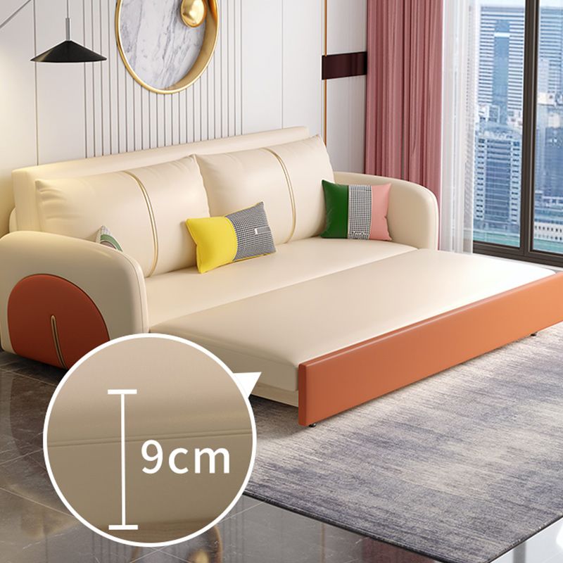 Moderno divano del divano da letto resistente alla pelle in pelle quadrata quadrata