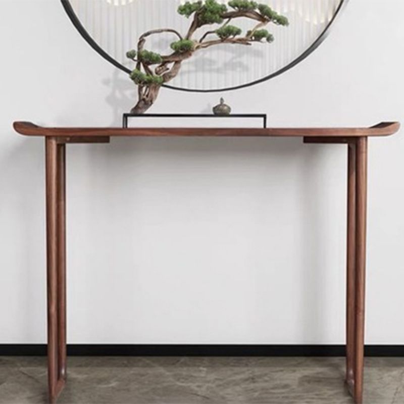 Tavola della console rettangolare in legno massiccio Base 34,65 "TABELLO FINE ALTA