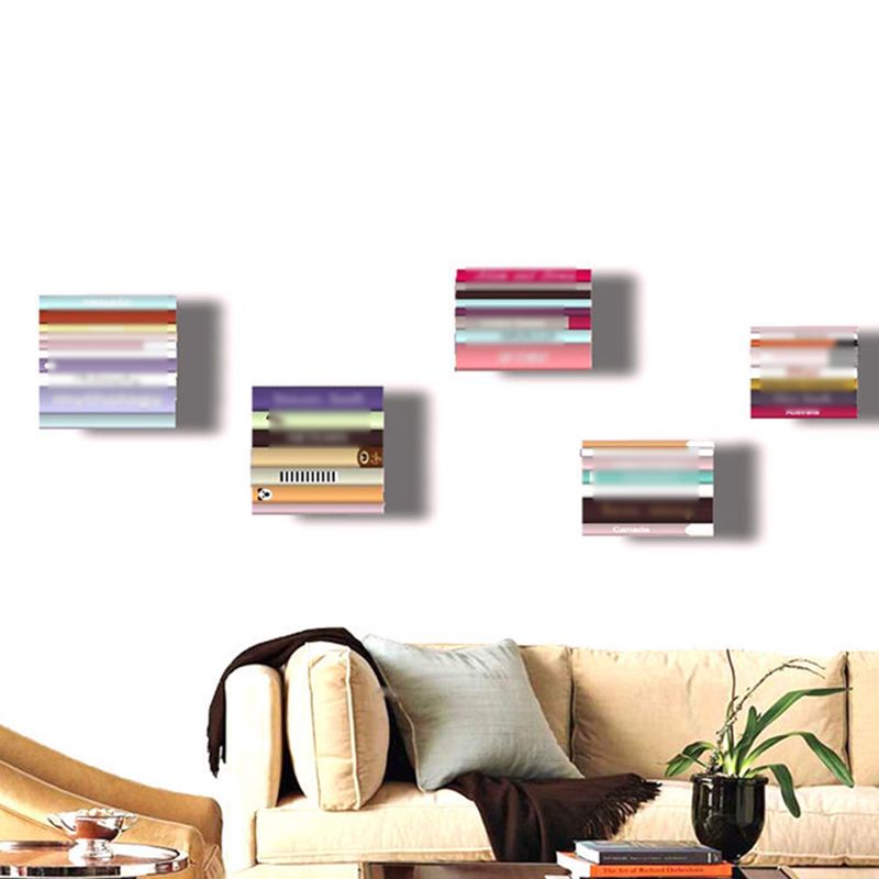 Wall Mounted Bookshelf Industrial Style Bookcase for Office and Study Room Clearhalo 'Bookcases' 'furn' 'furn_bookcases' 'Furniture' 'furniture_bookcases' 'Office Furniture' 1200x1200_b2a085ab-81a6-40f6-a054-ae3f318fbccd