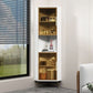 15.74" Wide Wood Corner Accent Cabinet with 2 Door Contemporary Side Cabinet Clearhalo 'Cabinets & Chests' 'cabinets_chests' 'furn' 'furn_cabinets_chests' 'Furniture' 'Living Room Furniture' 1200x1200_b2a1b603-17da-4c1b-97cf-b98723ce4dc3