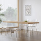 Modern Dining Room Set 1/2/5 Pcs Solid Wood Top Table with Acrylic Chairs Clearhalo 'Dining Room Sets' 'Dining Tables & Seating' 'dining_room_set' 'furn' 'furn_dining_room_set' 'Furniture' 'Kitchen & Dining Furniture' 1200x1200_b2a1e3bf-77b3-42e1-b1e0-f915831e3ed2