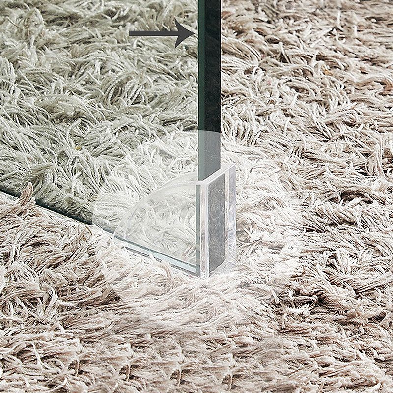 Modern Square Sled Base Glass Square Coffee Table for Apartment Clearhalo 'Coffee & Accent Tables' 'Coffee Tables' 'coffee_tables' 'furn' 'furn_coffee_tables' 'Furniture' 'furniture_coffee_tables' 'Living Room Furniture' 1200x1200_b2a2669c-d5af-4983-a523-61bd9badbec5