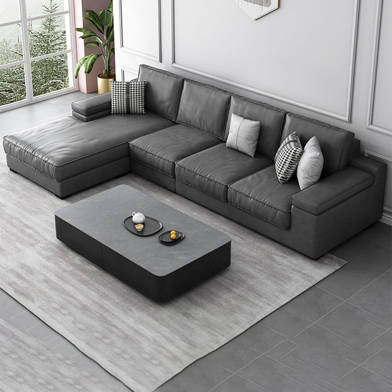 Contemporary Sofa Pillow Top Arm Modular Reversible L-Shape Sectional Couch Clearhalo 'furn' 'furn_sectionals' 'Furniture' 'Living Room Furniture' 'Sectionals' 1200x1200_b2a3e98e-5f27-4b46-9354-7190090c6da4