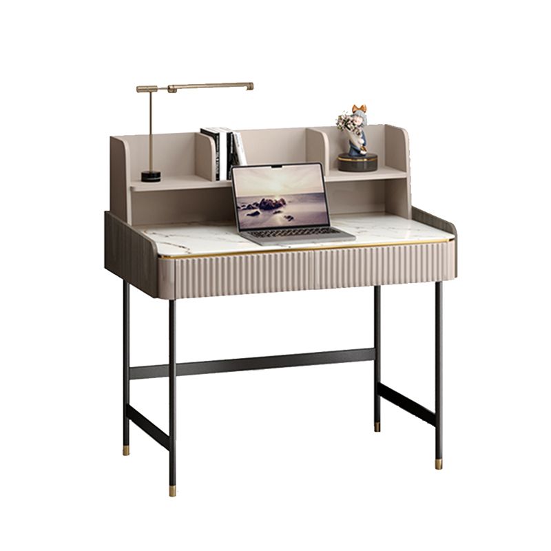 Modern Style Grey Office Task Desk Rectangular Shape Writing Desk with Legs Clearhalo 'furn' 'furn_office_desk' 'Furniture' 'Office Desks' 'Office Furniture' 'office_desk' 1200x1200_b2a41144-ebce-40d3-9ff8-9309902f1385