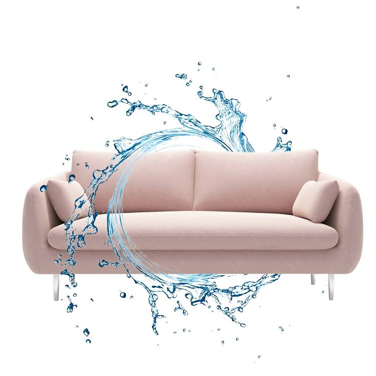 Contemporary 31.49" H Solid Color Velvet Flared Arm Loveseat