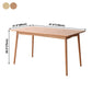 Solid Wood 4 Legs Dining Site Table Contemporary Dinette Table for Home Kitchen Clearhalo ' dining_table' 'Dining Tables & Seating' 'Dining Tables' 'furn' 'furn_dining_table' 'Furniture' 'furniture_dining_table' 'Kitchen & Dining Furniture' 'kitchen&dining_furn' 'kitchen' 'kitchen_dining_table' 1200x1200_b2a475e1-24a1-46a7-bba1-248eeab74d0c