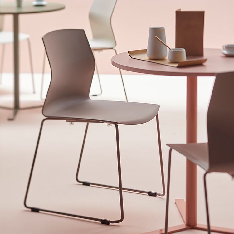 Metal Base Contemporary Armless Office Chair Ergonomic Conference Chair Clearhalo 'furn' 'furn_office_chair' 'Furniture' 'Office Chairs' 'Office Furniture' 'office_chair' 1200x1200_b2a4b821-48c2-4fec-b125-8e3d7661191b